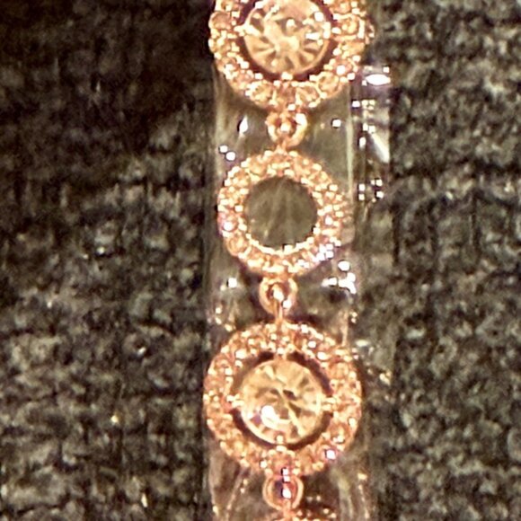 Givenchy Crystal Rose Gold 7” Flex Bracelet (still in original packaging)(NWT) - Picture 5 of 7